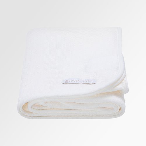 Cueiro de Bebê Unissex Tricot - BRANCO