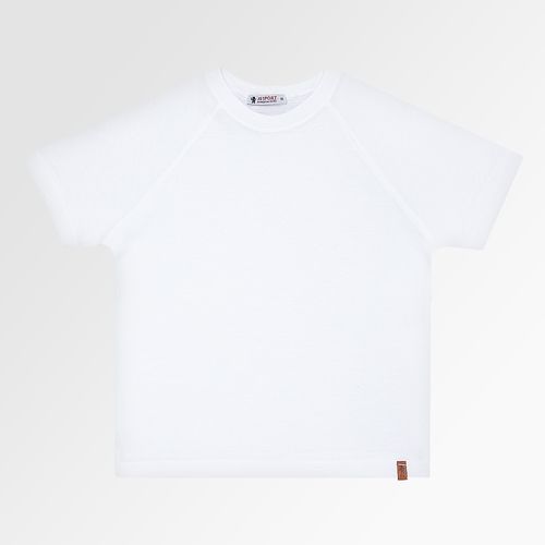 Camiseta Infantil Masculina Manga Curta Malhão - OFF WHITE