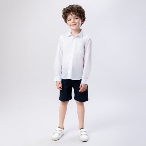 Bermuda Chino Infantil Masculina - AZUL MARINHO
