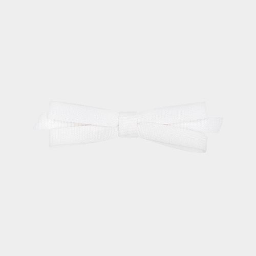 Laço de Cabelo Infantil Linho - BRANCO