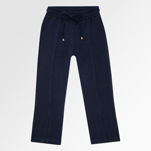 Calça Infantil Feminina de Montaria com Recorte - AZUL MARINHO