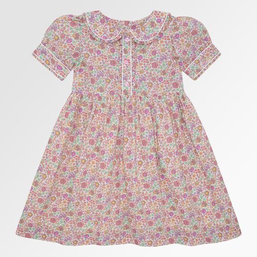 Vestido Infantil Feminino Liberty Fabrics Estampa Encantar - ROSA