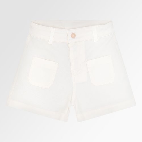 Shorts Infantil Feminino Sarja com Bolsos - CRU