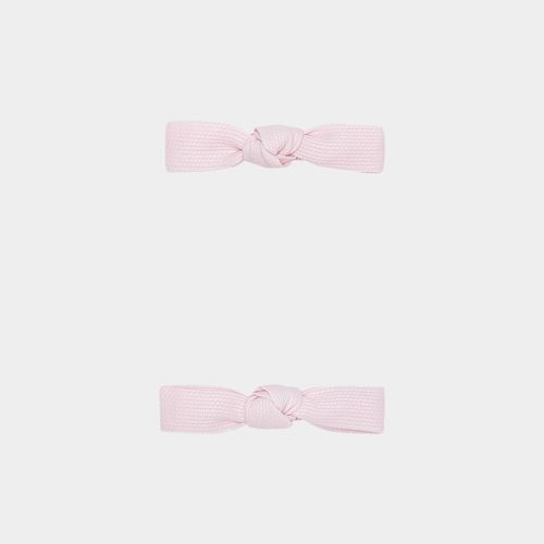 Conjunto de Laços de Cabelo Bebê Fustão - ROSA CLARO