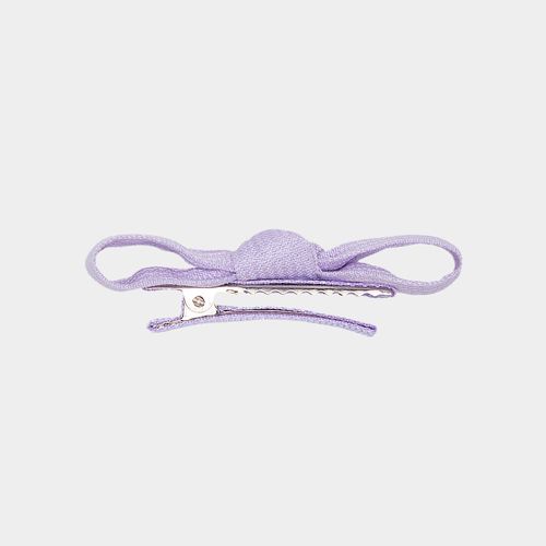 Conjunto de Laços de Cabelo Bebê Fustão - LILAS