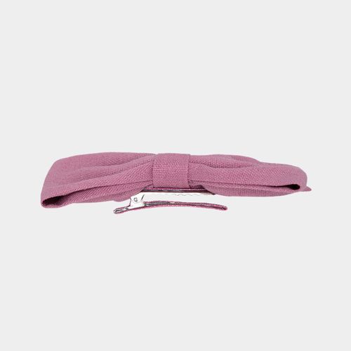 Laço de Cabelo Infantil Linho Ponta Reta - G - ROSADO