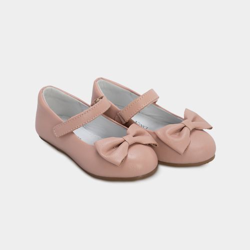 Sapato Boneca Toddler Feminino Couro com Laço - FLORAL