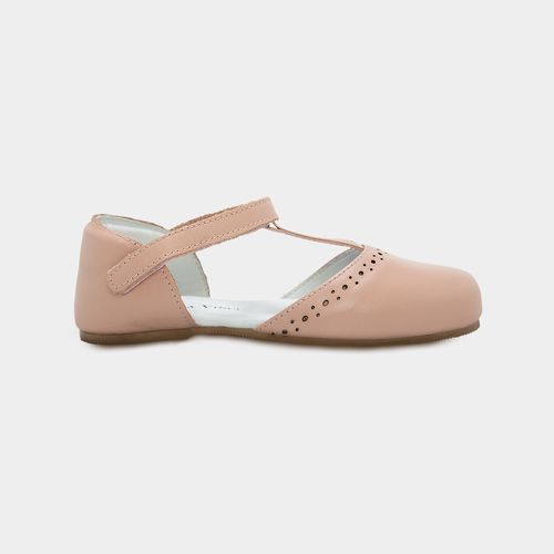 Sapato Boneca Infantil Feminino Couro com Poás - FLORAL