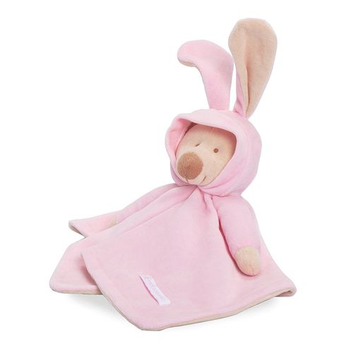Naninha de Bebê Urso com Capuz - ROSA