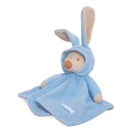 Naninha de Bebê Urso com Capuz - AZUL