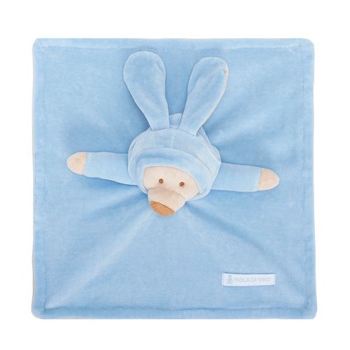 Naninha de Bebê Urso com Capuz - AZUL