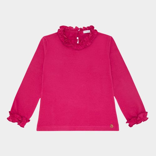 Blusa Infantil Feminina Manga Longa Cotton - PINK