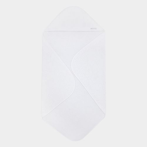 Toalha de Banho de Bebê com Capuz Urso Richelieu - BRANCO/BRANCO