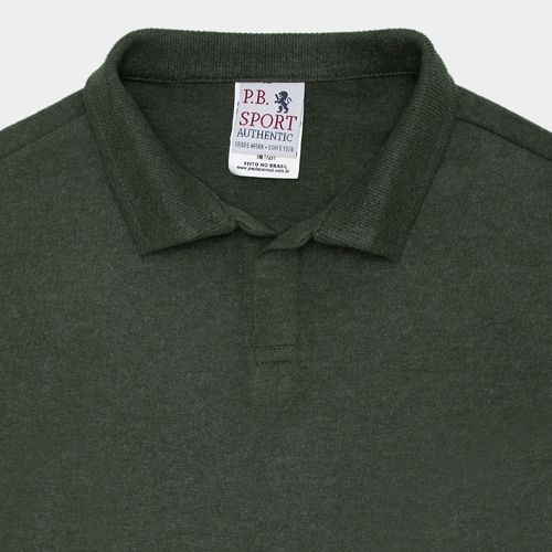Camiseta Polo Infantil Masculina Manga Longa - VERDE