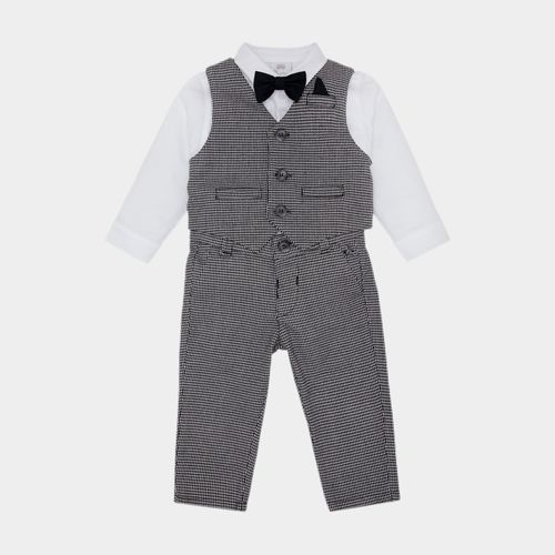Terno para Batizado de Bebê Masculino - PRETO