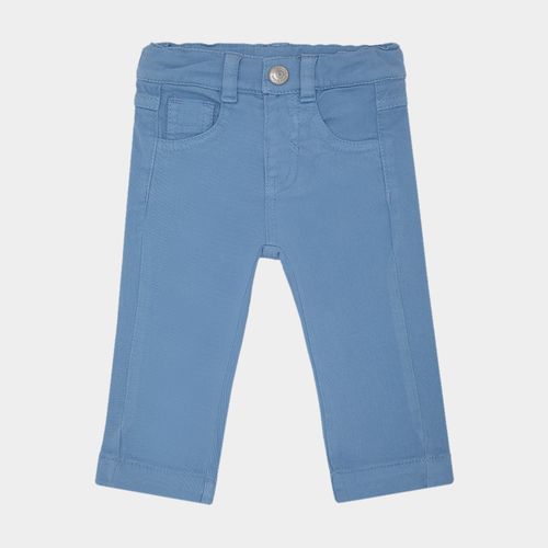 Calça de Bebê Masculina Sarja Tinturada - AZUL