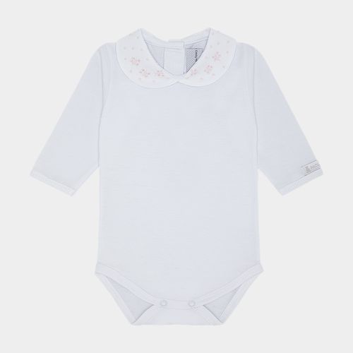 Body de Bebê Feminino Manga Longa Borboletas - ROSA
