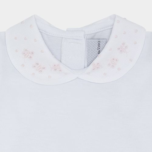 Body de Bebê Feminino Manga Longa Borboletas - ROSA
