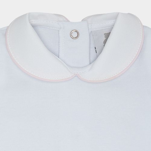 Body de Bebê Manga Longa com Vivo - ROSA