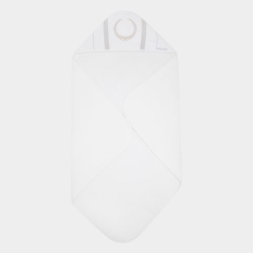 Toalha de Banho de Bebê com Capuz Medalhão - KAKI