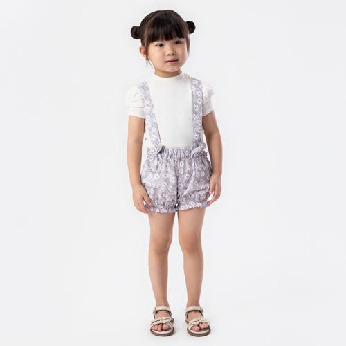 Blusa de Bebê Feminina Manga Curta Pétala - OFF WHITE