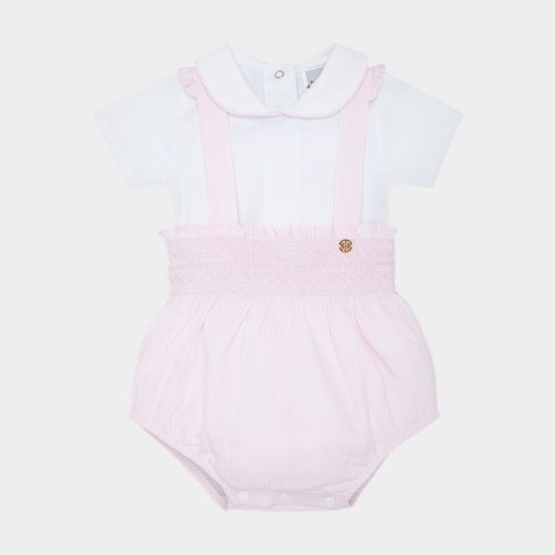 Conjunto de Bebê Feminino com Shorts Anarruga - ROSA