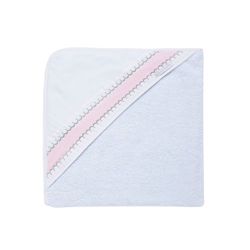 Toalha de Banho de Bebê Unissex Algodão Egípcio Gorgurão - ROSA