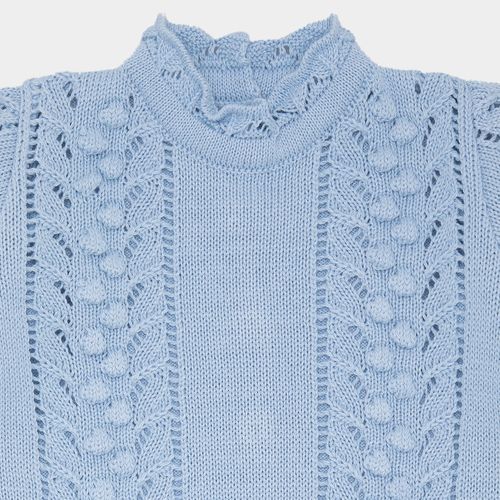 Conjunto de Saída de Maternidade Feminina Tranças - AZUL