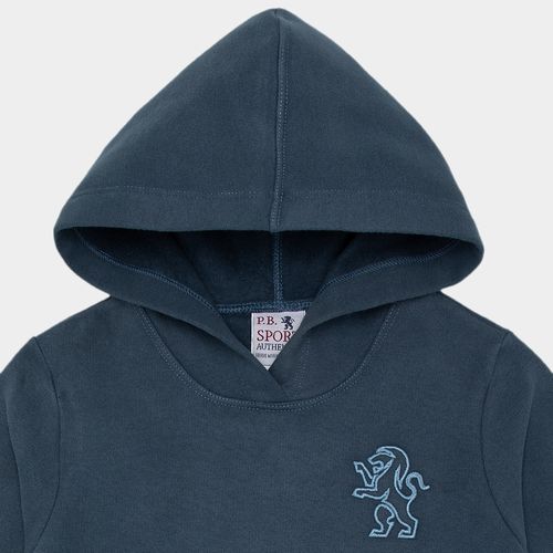 Conjunto Infantil Masculino Moletom Camurça com Capuz - AZUL