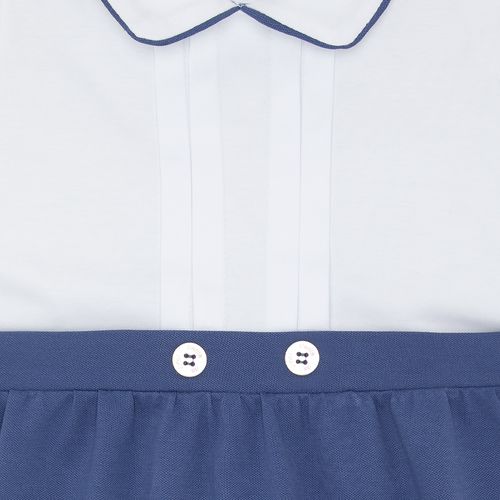 Romper de Bebê Masculino Egípcio Gold com Shorts Piquet - AZUL