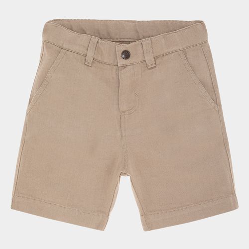 Bermuda Infantil Masculina Linho com Bolso - KAKI