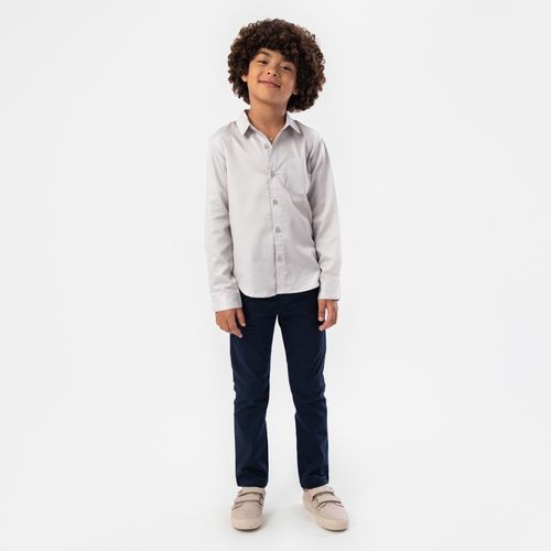 Calça Chino Infantil Masculina - AZUL MARINHO