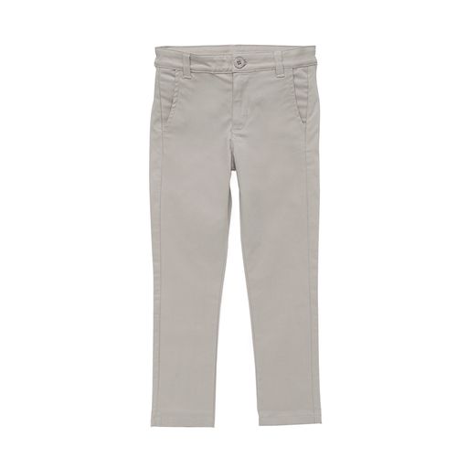 Calça Chino Infantil Masculina com Bolso - KAKI