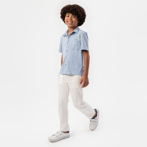 Calça Infantil Masculina Moletom com Bolsos - CRU