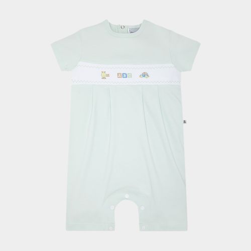 Macacão de Bebê Masculino Curto Egípcio Gold com Bordados - VERDE