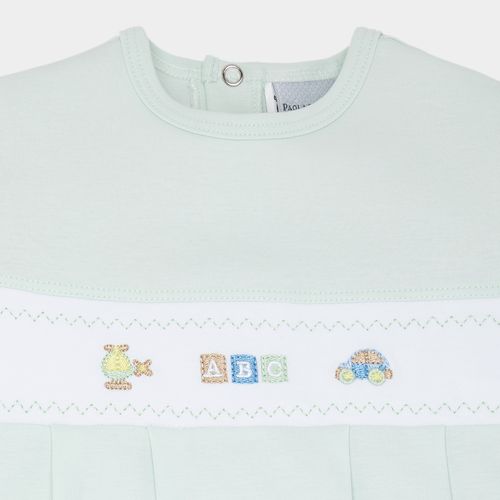 Macacão de Bebê Masculino Curto Egípcio Gold com Bordados - VERDE