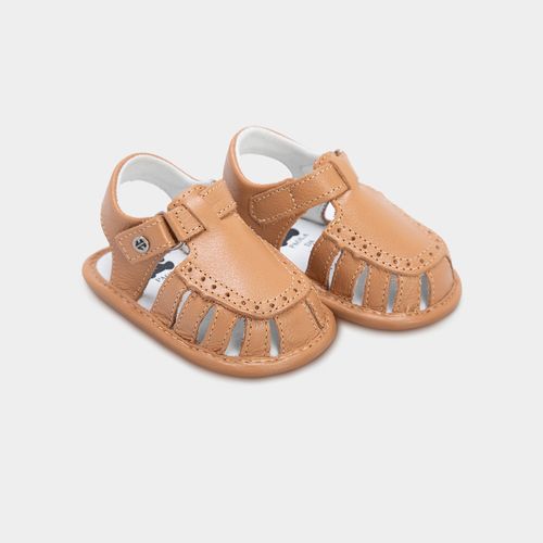 Sandália de Bebê Masculina Couro Franciscana Fechada - COCONUT