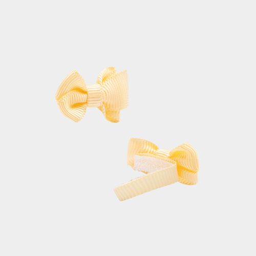 Kit de Lacinhos de Cabelo Bebê Gorgurão - BRANCO