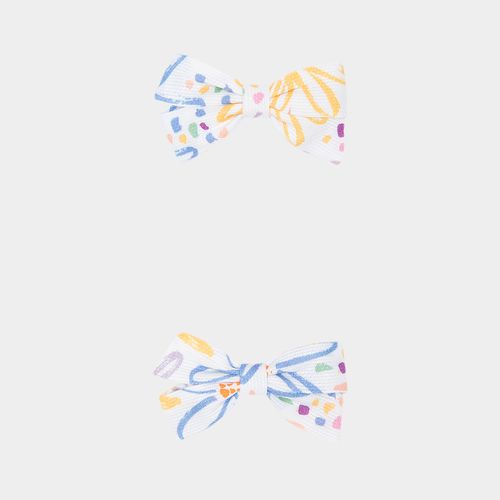 Conjunto de Laços de Cabelo de Bebê Estampas - COLORIDO