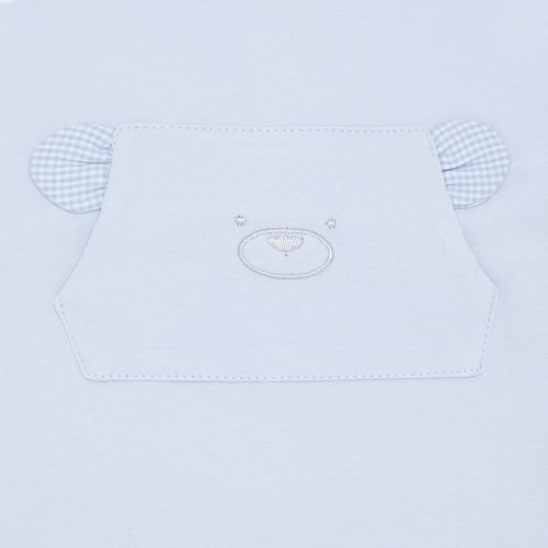 Macacão de Bebê Masculino Curto Egípcio Gold com Bolso - AZUL BEBE