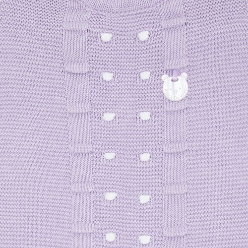 Saída de Maternidade Tricot Bordado Poás - LILAS