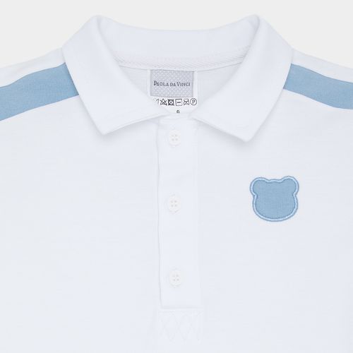 Conjunto de Bebê Masculino com Recortes - AZUL MARINHO