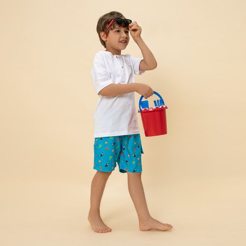 Bermuda de Praia Infantil Masculina Tucano - AZUL ROYAL