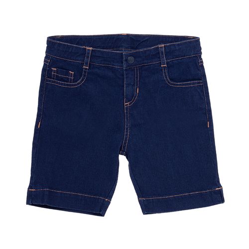 Bermuda Infantil Masculina Jeans Italy Canelado - AZUL MARINHO