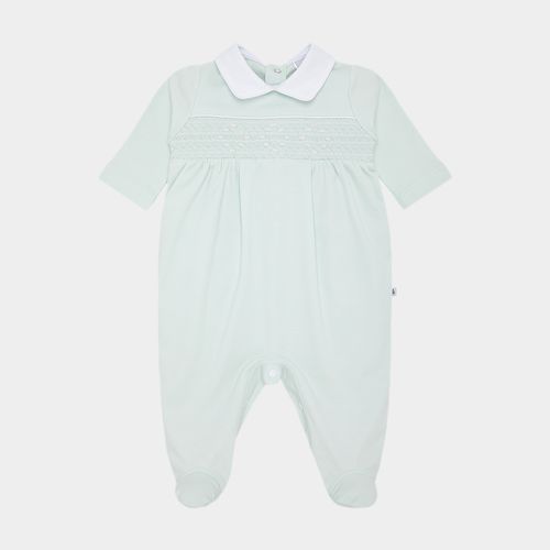 Macacão de Bebê Masculino Longo Egípcio Gold com Bordado - VERDE
