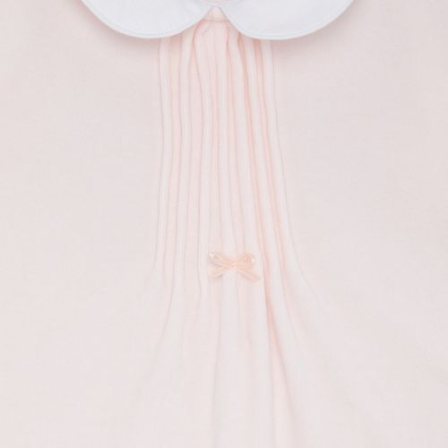Macacão de Bebê Feminino Longo Plush com Pregas - ROSA