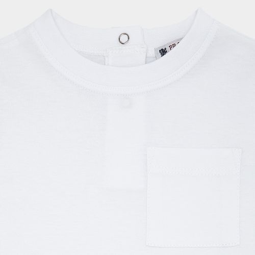 Conjunto de Praia de Bebê Masculino com Regata Estampa Colorir - BRANCO