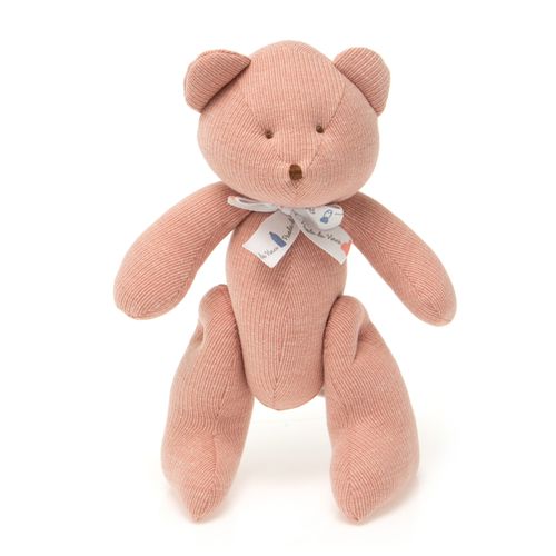 Pelúcia Unissex Urso Bimbi Tricot - Tamanho M - ROSA