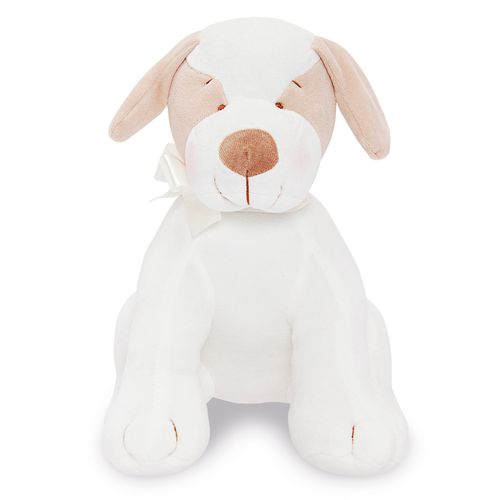 Pelúcia Unissex Cachorro Luppi Sentado - BRANCO