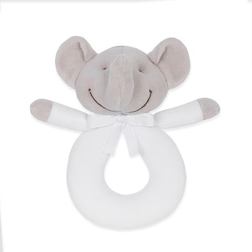 Chocalho Unissex Elefante Elé - CINZA